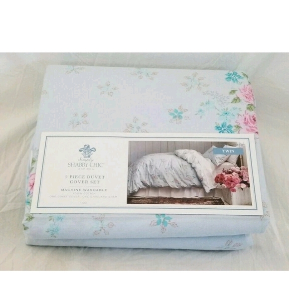 Lily Rose Duvet Cover Set Blue - Simply Shabby Chi - Picture 10 of 13